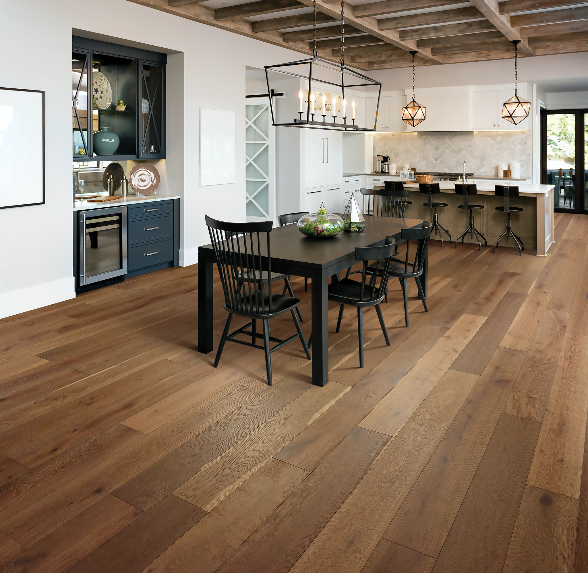 kitchen beautiful hardwoods in kitchen dining area